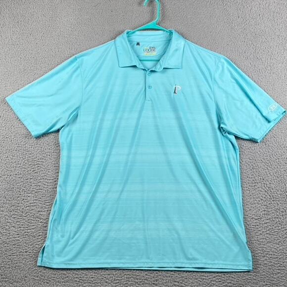 Under Armour Loose Catalyst Heatgear Golf Polo Shirt Men's 2XL Blue Causal - Picture 1 of 10